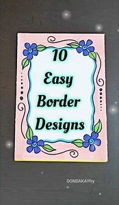 Easy project work design borders|Simple project work designs|Project border designs|Design borders