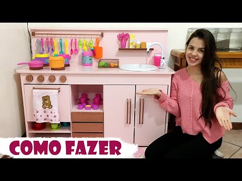 COZINHA INFANTIL - TOUR COMPLETO - COMO FAZER - COZINHA INFANTIL DE MDF - Karol Luana