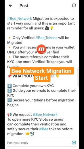 Bee Network Migration Start #beenetwork #crypto #shorts