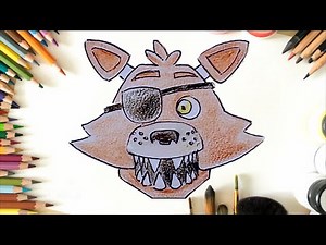 How To Draw a Face | FOXY | FNAF | FIVE NIGHTS AT FREDDY