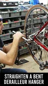Straighten your bent derailleur hanger #bikebuild #roadbike