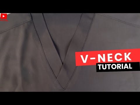 V-NECK design cutting and sewing Tutorial