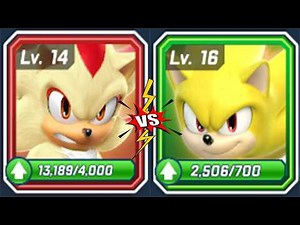 Sonic Forces Speed battle - Movie Super Sonic vs Movie Super Shadow (android, ios) gameplay