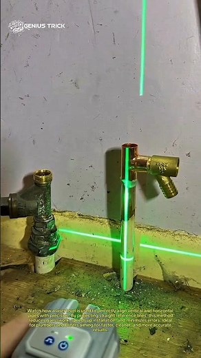 Simple Laser Trick Will Save You Hours on Pipe Installation! (Genius Plumbing Hack)