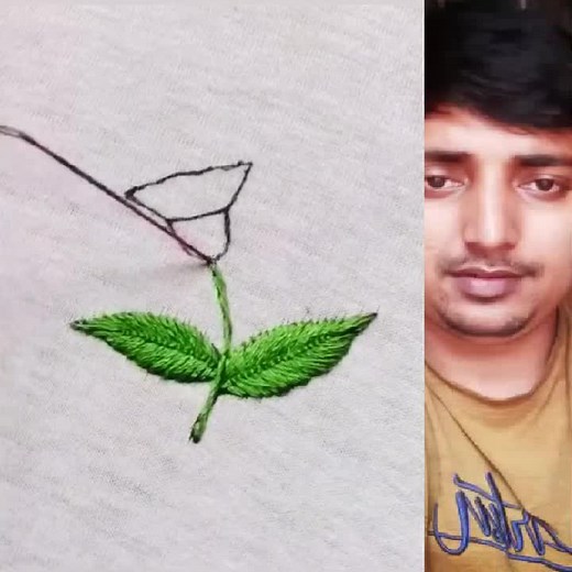 Step-by-Step Flower Embroidery Tutorial on Fabric