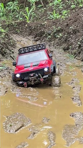 RC Car Off-roading mudding #toys #experiment #shorts #flyxo #hotwheels