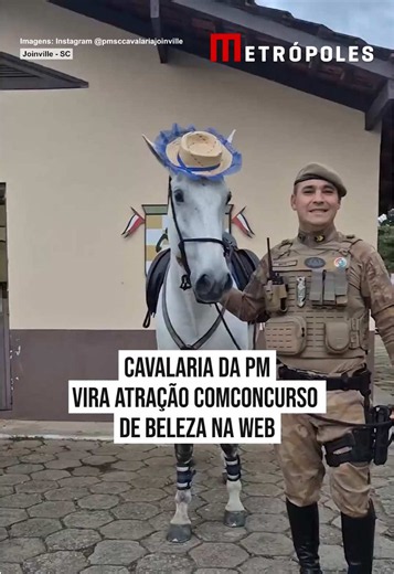 A #égua Atena foi a grande vencedora de um concurso promovido pela Cavalaria da Polícia Militar de Santa Catarina (PMSC) para eleger a integrante mais bonita da corporação para as #festasjuninas. O resultado foi divulgado nesta quarta-feira (4/6) nas #redes sociais da PM. A disputa começou após a publicação de um #vídeo, em 30 de maio, em que diversas éguas da cavalaria apareceram usando adereços típicos de festa junina, como chapéus de palha. A votação foi aberta ao público, que escolheu a favo