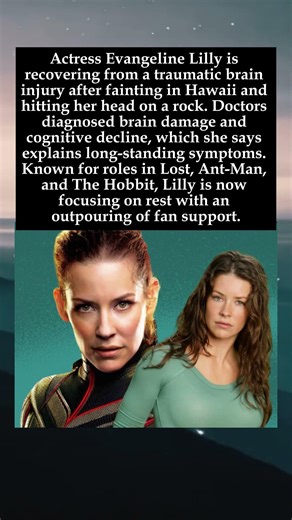 Evangeline Lilly Reveals Traumatic Brain Injury After Hawaii Fall #shorts