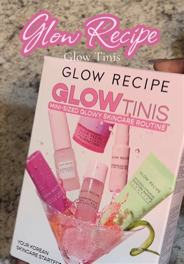 Glow Recipe just released a new mini set and I’m obsessed ✨ Glow Tinis Mini Set ✨ Perfect for travel and a fun way to try out multiple @Glow Recipe favorites. It includes all the essentials for an everyday skincare routine 💕 Avocado Cleanser, Watermelon Toner, Prickly Pear Mucin Serum, Dew Drops, Plum Plump Hyaluronic Cream, and the Ultra-Fine Mist for that extra glow 💖 #skincare #skincareroutine #glowingskin #skincareset #glowrecipe