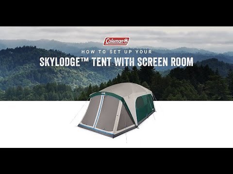 How To Set Up Your Coleman Skylodge Camping Tent with External Screen Room