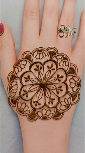 Easy And Simple Mehndi Design | Simple Arabic Back hand mehndi design #mehndi #skmehandi