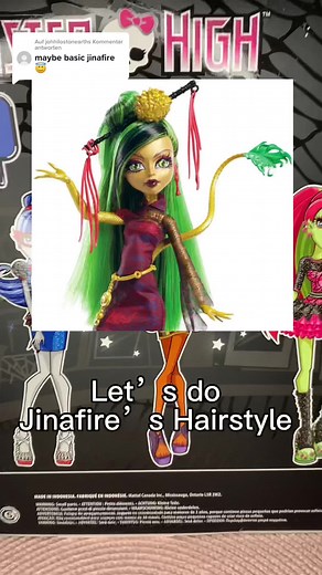 Jinafire Long Hairstyle Tutorial | Monster High Doll Hair