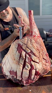 28M views · 548K reactions | 67 pound Thors Hammer #beef #butcher #bbq | Kendrick BBQ | Facebook