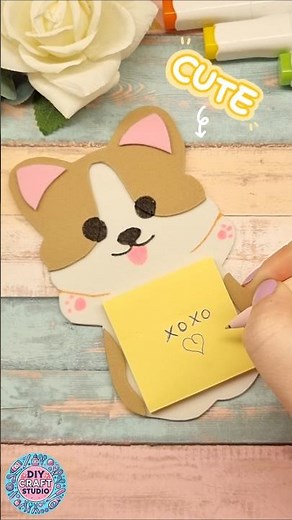 DIY Cute Mini Sticky Pad / Easy Handmade Stickypad Stationery #diy #notepad