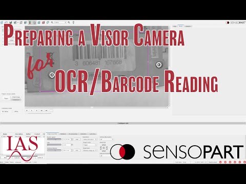 Setting up a SensoPart Visor for OCR and Barcode Reading