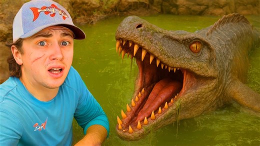 I Found Dinosaurs Living in an Abandoned Pond - Shocking Discovery