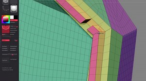 Zbrush-Qmesh、打磨锐利边缘和平滑