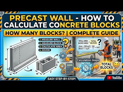 Precast Wall - How to calculate number of Concrete Blocks in a Wall | Concrete Block calculation