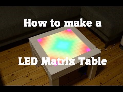 How to make a DIY LED Matrix Table