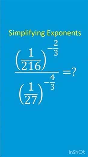 Simplify exponent of numbers. #shorts #maths