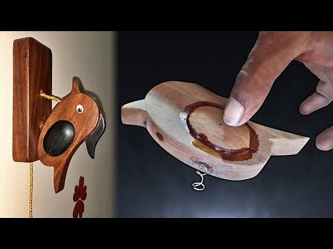 Woodworking Simple Projects - DIY Wooden Bird Door Knocker