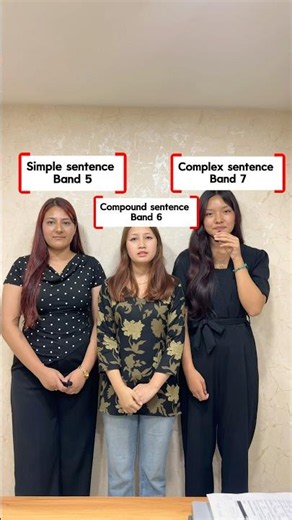 Simple ➝ Compound ➝ Complex Band 5➝ Band 6 ➝ Band 7 😳 #ieltstips