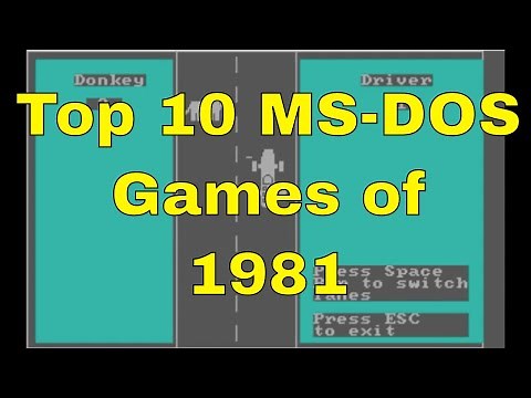 IBM PC - The first games '81-'91: Part 1 (1981)