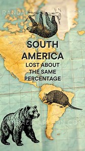 156K views · 2.3K reactions | At the end of the Ice Age, North and South America each lost 75% of their megafauna, while Eurasia lost 35%, and Africa just 10%, leaving it with the highest diversity today. With megafauna defined as animals over 44 kg (100 lbs), the number of surviving species today is roughly equal to those that went extinct. | The Randall Carlson | Facebook