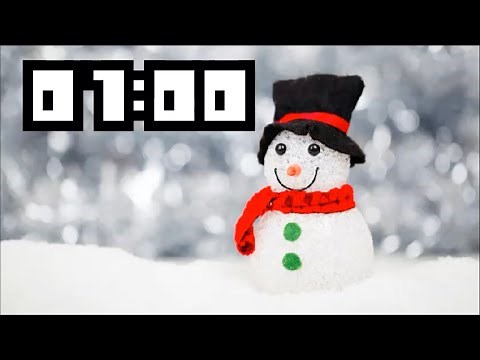 1 Minute Christmas Countdown Timer ⛄️