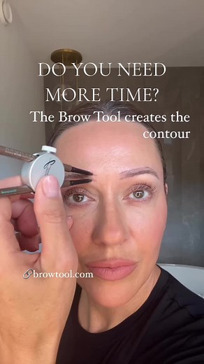 The Brow Tool gives you more time…for the best brow routine GET IT HERE👉BROWTOOL.COM ✨The Brow Tool mimics brow mapping and creates upper and lower limits for the eyebrow. Map the brows, mark key points, connect the dots…brows are done right out of your makeup bag! 🤎USING @sephora COLLECTION @Sephora Collection RETRACTABLE BROW PENCILS x 2 and Maybelline 2-1 Build A Brow Defining Felt Pen with gel 🤎🤎SO MANY EYEBROW PENCILS FIT:▫️SEPHORA COLLECTION RETRACTABLE BROW PENCIL ▫️BENEFIT COSMETICS