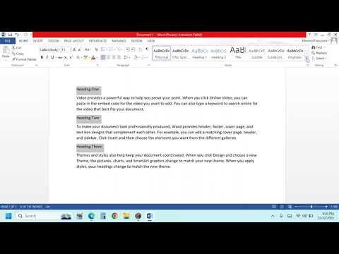 How to create a new style of ms word.