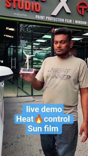 live demo Heat 🔥 control sun film ||window tinting installation #shorts #windowfilm