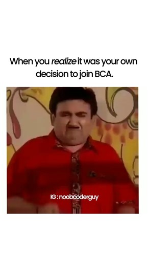 NoobcoderJourney on Instagram: "bca meme #bca #bcameme #bcastudents #coding"