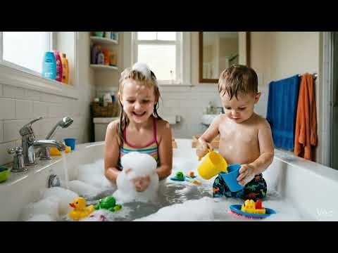 🛁 Bath Time Bubbles Song for Kids | Fun Baby Bath Song for Toddlers