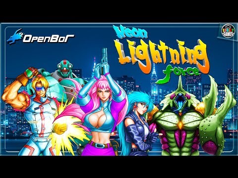 Neon Lightning Force (OpenBOR) - Gameplay with Melania Shinawara [Playthrough/LongPlay]