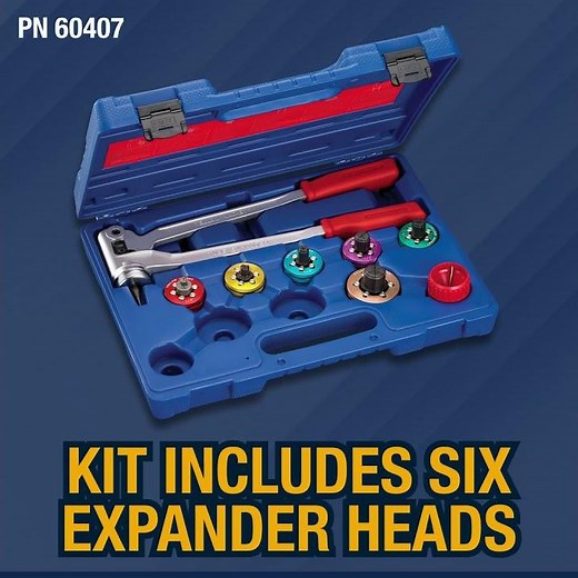 Tube Expander and Swaging Kit now with Multi-Color Expander Heads