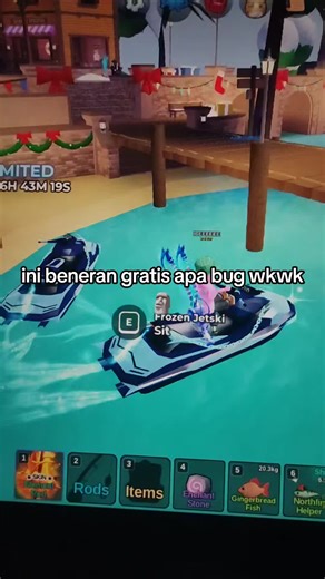 gadapet abuse tapi dapet jetski gratis nih guys🗿 kira kira bug atau bukan... #fishit #roblox #fyp