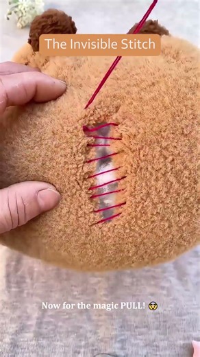 This "Magic" Invisible Stitch Makes Holes DISAPPEAR! 🤯 #lifehacks #sewing