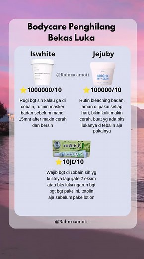 Penghilang bks lukanya guys ✨ #zudaifu #bodymask #bekasluka #pencerahkulit #jejuby #iswhite #perawatankulit #bleaching #4u