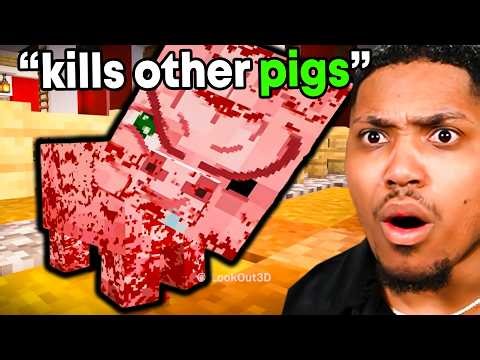 Minecraft But PIGS ARE DEMONS😳