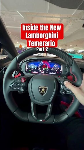 Quick Look Lamborghini Temerario interior #carshorts