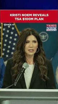 Kristi Noem Says Tsa Investing $100m in Miami Airport #shorts