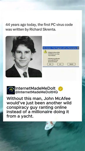 This man wrote the first pc virus code was written by this man. #trending #funny #viral #shorts