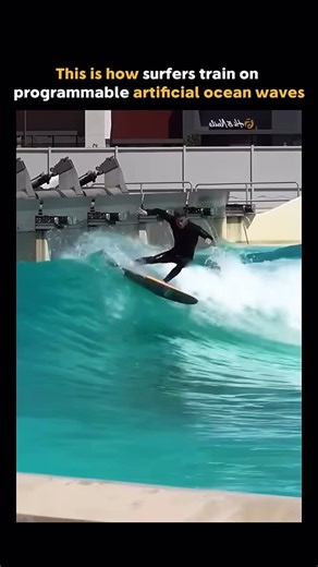 @future.explanation on Instagram: "What looks like a controlled splash is actually a precisely engineered fluid-dynamics system. Artificial wave machines use shaped chambers and controlled water release to reproduce the timing, speed, and curl of real ocean waves. By adjusting flow rate and sequencing, engineers can generate consistent, repeatable waves for training without relying on unpredictable sea conditions. Why it matters: This technology replaces randomness with physics, allowing surfers