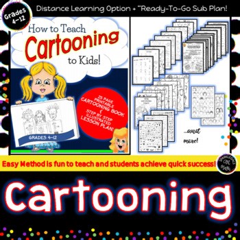 Middle School Drawing Lesson: How to Teach Basic Cartooning to Kids! Booklet!