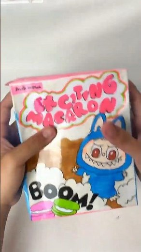 Paper diy Labubu Blind box #diy #papercraft #labubu #tutorial #blindbox #howtomake