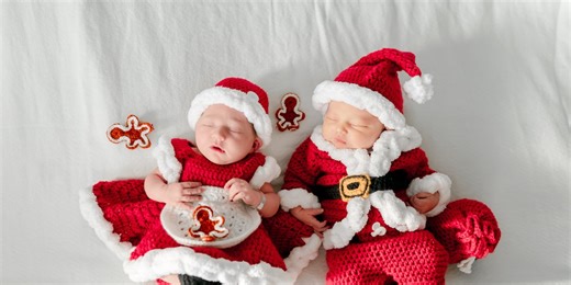 EMS worker crochets Santa outfits for newborns in TN