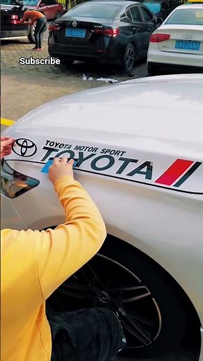 DIY Toyota Motor Sport Sticker #youtubeshorts