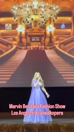 Los Angeles, what a night ✨ Honored to take the stage at the incredible show of Marvin Bendana, embodying elegance, strength, and couture in one of his breathtaking designs. This gown was not just a dress — it was a statement. Structured, powerful, feminine. Exactly how fashion should feel. Performing Nella Fantasia live while walking in couture was the ultimate fusion of high fashion and high art. Opera meets runway. Voice meets vision. Presence meets power. Proud to represent my brand Catwalk 
