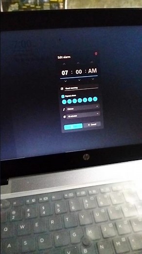 How to set an alarm in an hp laptop | alarm in laptop #laptop #alarm #viralshorts